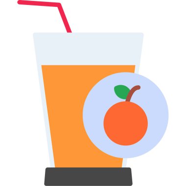 Meyve suyu. Web simgesi basit illüstrasyon