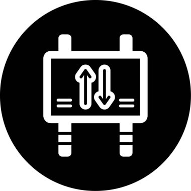 Moda Biçimli Batarya Simgesi İzole Arkaplan