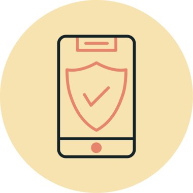 Modern akıllı telefonun vektör çizimi