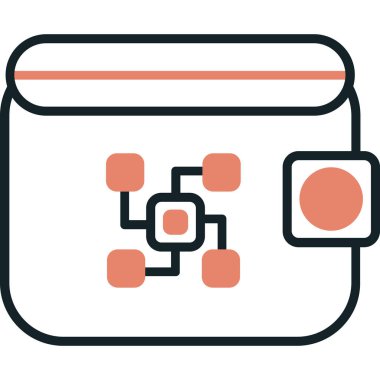 Ağ web simge vektör çizim