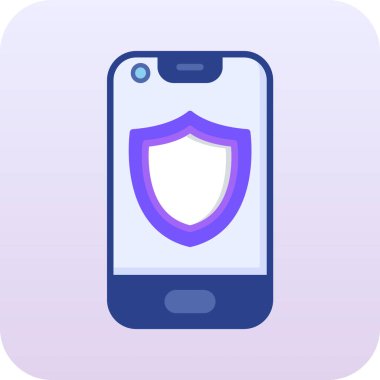 Cep telefonu. Web simgesi basit illüstrasyon