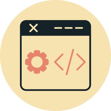 Kodlama geliştirme vektör illüstrasyonu