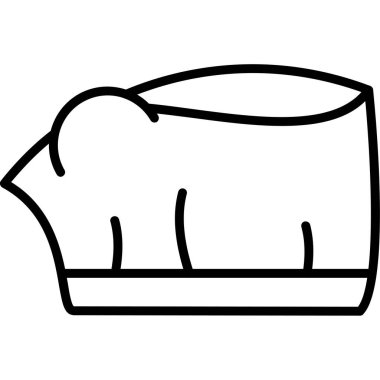 yastık simgesi vektör çizimi çizimi