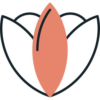 Çiçek. Web simgesi basit illüstrasyon