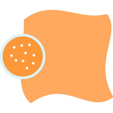 bir dilim portakalın düz simge tasarımı