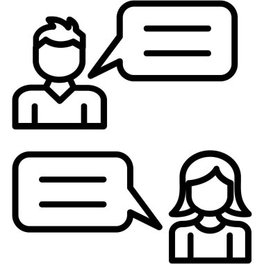 tartışma toplantı simgesi