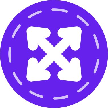 Bir çapraz simgenin vektör illüstrasyonu