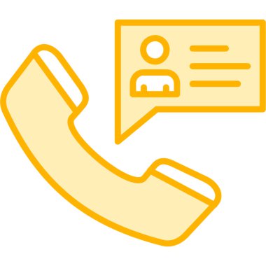 Telefon var. Web simgesi basit illüstrasyon