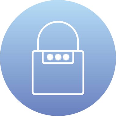 parola simgesi, vektör çizimi