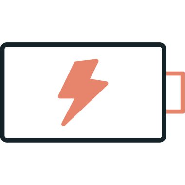 vektör çizim tasarım pil simgesinin