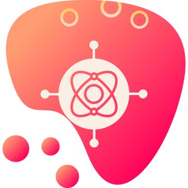 atom. Web simgesi basit tasarım