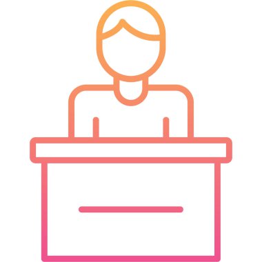 Modern simgenin vektör illüstrasyonu