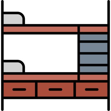 Bina. Web simgesi basit illüstrasyon