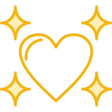 Aşk kalp vektör simgesi
