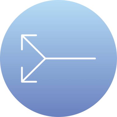 Yön ok ikonu vektör illüstrasyonu