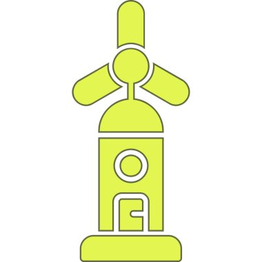 Roket. Web simgesi basit illüstrasyon