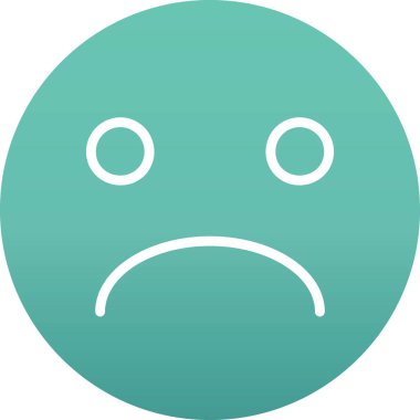 Duygu simgesi simgesi katı bir şekilde simge