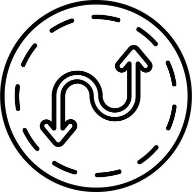 ok arka yön simgesi ana hat biçiminde