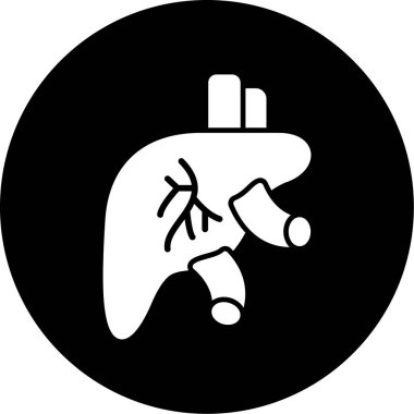 El simgesi olan insan kalbi, vektör illüstrasyonu