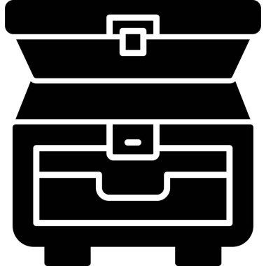 bavul simgesi, vektör çizimi