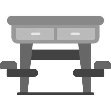 tablo vektör simgesi. Basit resimleme