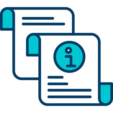 Belge. Web simgesi basit illüstrasyon