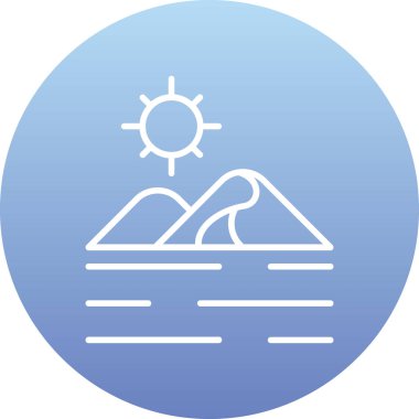 Güzel bir manzaranın arka planının vektör çizimi