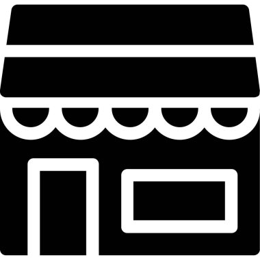 dükkan simgesi vektör illüstrasyonu