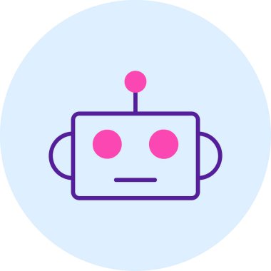 robot. Web basit illüstrasyon tasarımı