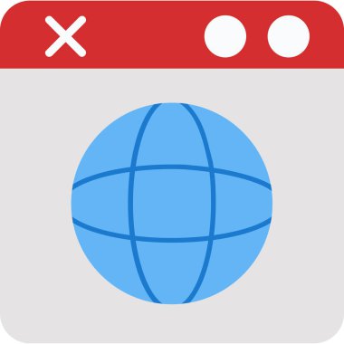 Web simgesi tasarımı, vektör illüstrasyonu