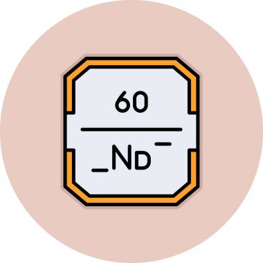 60 derece dış hat simgesi, çizgi vektör illüstrasyonu