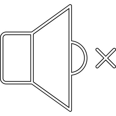 Hoparlör. Web simgesi basit illüstrasyon