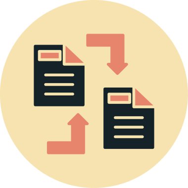 Veri. Web simgesi basit illüstrasyon