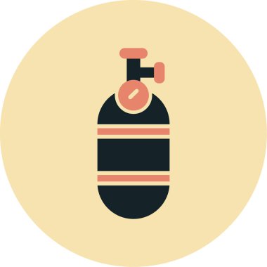 Sprey şişe. Basit resimleme