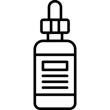 Enjeksiyon. Web simgesi basit illüstrasyon