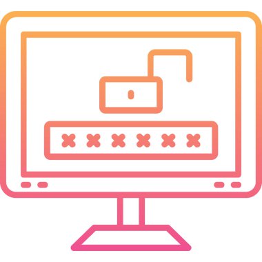 Bilgisayar. Web simgesi basit illüstrasyon