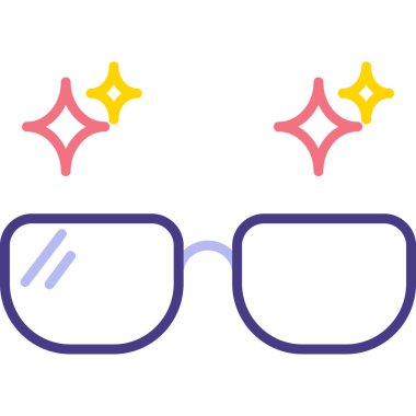 vektör ve logotype olarak gözlük simgesi