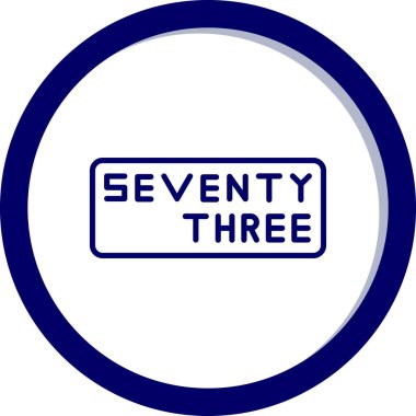 7 numara düğme işareti