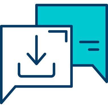 Konuş. Web simgesi basit illüstrasyon