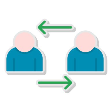 iki erkek simgesi vektör illüstrasyon tasarımı