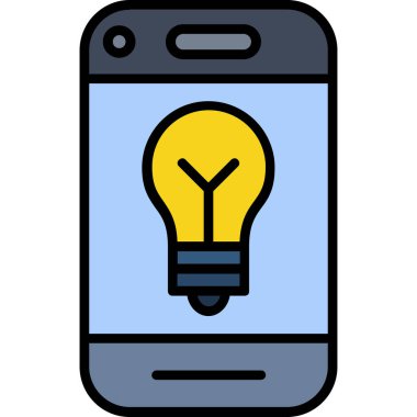 akıllı telefon simgesi, vektör illüstrasyonu basit tasarım