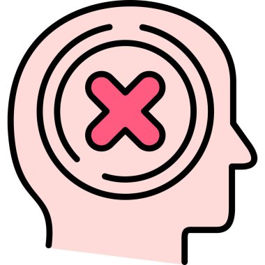 Kafa simgesi. Vektör çizim