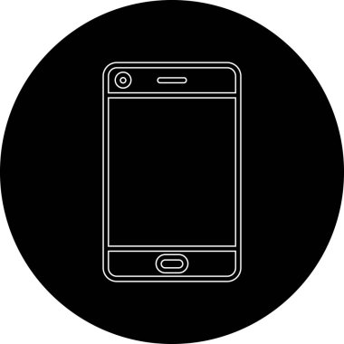 Telefon simgesinin vektör illüstrasyonu