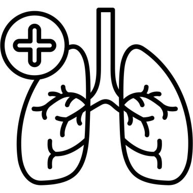 Akciğer organı insan simgesi ana hatlarıyla