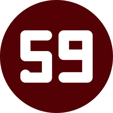 9 numaralı simge tasarımı vektör çizimi