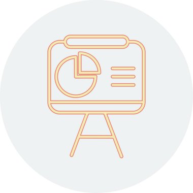 iş planı ikon vektör illüstrasyonu