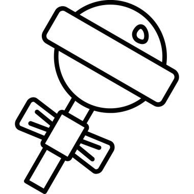 uydu anten ikonu vektör ana hatları çizimi