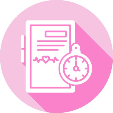 Saat simgesinin vektör illüstrasyonu