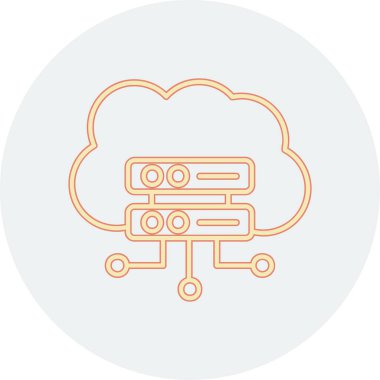 Modern teknoloji simgesinin vektör illüstrasyonu