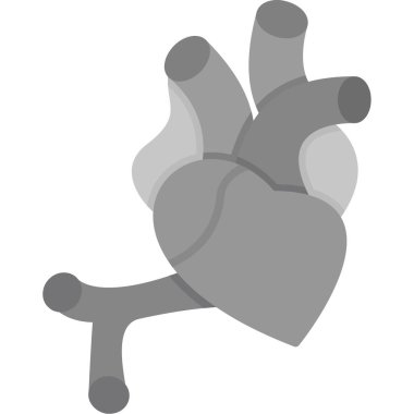 Kalp ikonu. Vektör illüstrasyonu